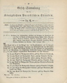 Gesetz-Sammlung für die Königlichen Preussischen Staaten, 22. Februar 1895, nr. 6.