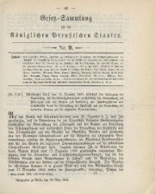 Gesetz-Sammlung für die Königlichen Preussischen Staaten, 29. März 1895, nr. 9.