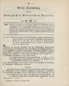Gesetz-Sammlung für die Königlichen Preussischen Staaten, 26. April 1895, nr. 16.