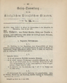 Gesetz-Sammlung für die Königlichen Preussischen Staaten, 11. Juli 1895, nr. 24.