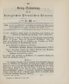 Gesetz-Sammlung für die Königlichen Preussischen Staaten, 19. Juli 1895, nr. 26.