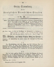 Gesetz-Sammlung für die Königlichen Preussischen Staaten, 5. September 1895, nr. 38.