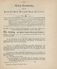 Gesetz-Sammlung für die Königlichen Preussischen Staaten, 24. Oktober 1895, nr. 41.