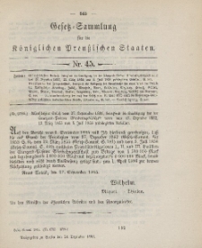 Gesetz-Sammlung für die Königlichen Preussischen Staaten, 16. Dezember 1895, nr. 45.