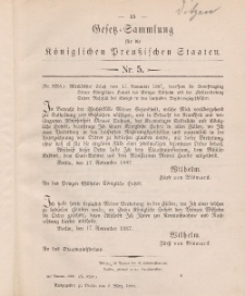 Gesetz-Sammlung für die Königlichen Preussischen Staaten, 8. März 1888, nr. 5.