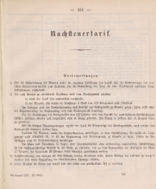Gesetz-Sammlung f&uuml;r die K&ouml;niglichen Preussischen Staaten (Nachsteuertarif), 1888