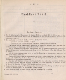 Gesetz-Sammlung für die Königlichen Preussischen Staaten (Nachsteuertarif), 1888