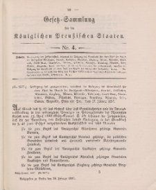 Gesetz-Sammlung für die Königlichen Preussischen Staaten, 26. Februar 1897, nr. 4.