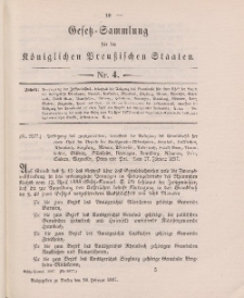 Gesetz-Sammlung für die Königlichen Preussischen Staaten, 26. Februar 1897, nr. 4.