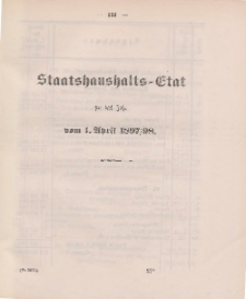 Gesetz-Sammlung für die Königlichen Preussischen Staaten, (Staatshaushalts-Etat für das Jahr von 1. April 1879/80)