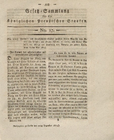 Gesetz-Sammlung für die Königlichen Preussischen Staaten, 10. Dezember 1814, nr. 17.