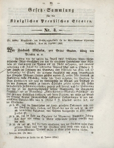 Gesetz-Sammlung für die Königlichen Preussischen Staaten, 13. Januar 1844, nr. 3.