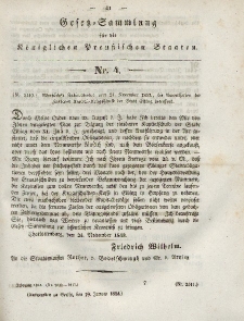 Gesetz-Sammlung für die Königlichen Preussischen Staaten, 19. Januar 1844, nr. 4.