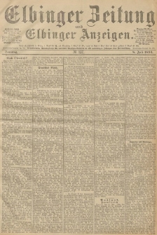 Elbinger Zeitung und Elbinger Anzeigen, Nr. 157 Sonntag 8. Juli 1894