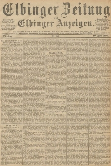 Elbinger Zeitung und Elbinger Anzeigen, Nr. 158 Dienstag 10. Juli 1894