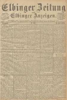 Elbinger Zeitung und Elbinger Anzeigen, Nr. 159 Mittwoch 11. Juli 1894