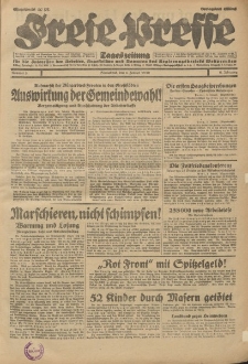 Freie Presse, Nr. 3 Sonnabend 4. Januar 1930 6. Jahrgang