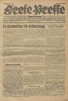 Freie Presse, Nr. 4 Montag 6. Januar 1930 6. Jahrgang