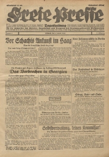 Freie Presse, Nr. 6 Mittwoch 8. Januar 1930 6. Jahrgang