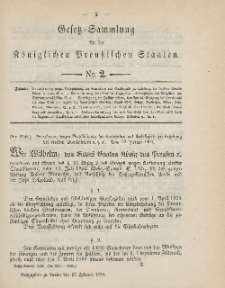 Gesetz-Sammlung für die Königlichen Preussischen Staaten, 17. Februar 1894, nr. 2.