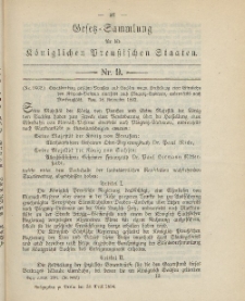 Gesetz-Sammlung für die Königlichen Preussischen Staaten, 30. April 1894, nr. 9.