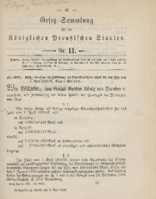 Gesetz-Sammlung für die Königlichen Preussischen Staaten, 5. Mai 1894, nr. 11.