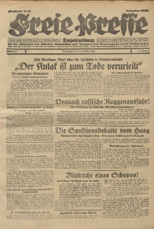 Freie Presse, Nr. 9 Sonnabend 11. Januar 1930 6. Jahrgang