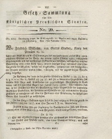 Gesetz-Sammlung für die Königlichen Preussischen Staaten, 25. November 1824, nr. 20.
