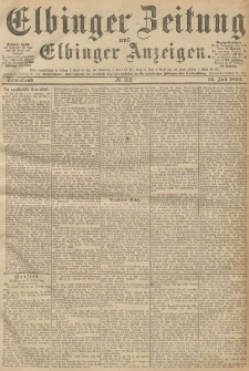 Elbinger Zeitung und Elbinger Anzeigen, Nr. 162 Sonnabend 14. Juli 1894