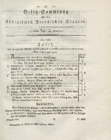 Gesetz-Sammlung für die Königlichen Preussischen Staaten, 25. Februar 1825, nr. 3.