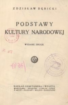Podstawy kultury narodowej