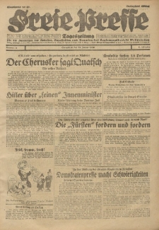 Freie Presse, Nr. 21 Sonnabend 25. Januar 1930 6. Jahrgang