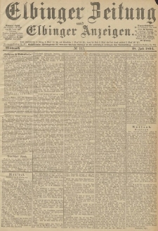 Elbinger Zeitung und Elbinger Anzeigen, Nr. 165 Mittwoch 18. Juli 1894