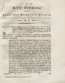 Gesetz-Sammlung für die Königlichen Preussischen Staaten, 13. Februar 1828, nr. 3.