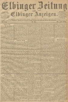 Elbinger Zeitung und Elbinger Anzeigen, Nr. 167 Freitag 20. Juli 1894