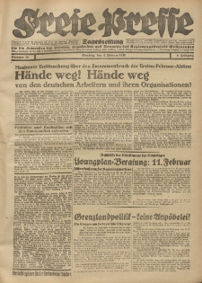 Freie Presse, Nr. 29 Dienstag 4. Februar 1930 6. Jahrgang