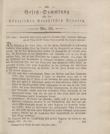 Gesetz-Sammlung für die Königlichen Preussischen Staaten, 20. Dezember 1833, nr. 23.