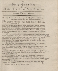 Gesetz-Sammlung für die Königlichen Preussischen Staaten, 24. Dezember 1833, nr. 24.