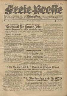Freie Presse, Nr. 31 Donnerstag 6. Februar 1930 6. Jahrgang