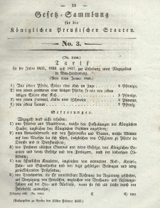 Gesetz-Sammlung für die Königlichen Preussischen Staaten, 27. Februar 1835, nr. 3.