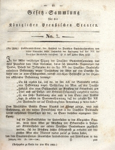 Gesetz-Sammlung für die Königlichen Preussischen Staaten, 5. Mai 1835, nr. 7.