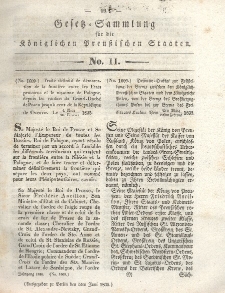 Gesetz-Sammlung für die Königlichen Preussischen Staaten, 5. Juni 1835, nr. 11.