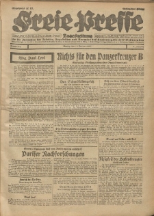 Freie Presse, Nr. 34 Montag 10. Februar 1930 6. Jahrgang