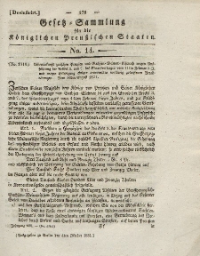 Gesetz-Sammlung für die Königlichen Preussischen Staaten, 4. Oktober 1831, nr. 14.