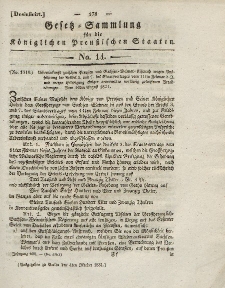 Gesetz-Sammlung für die Königlichen Preussischen Staaten, 4. Oktober 1831, nr. 14.