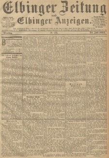 Elbinger Zeitung und Elbinger Anzeigen, Nr. 170 Dienstag 24. Juli 1894