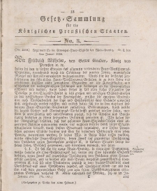 Gesetz-Sammlung für die Königlichen Preussischen Staaten, 16. Februar 1836, nr. 3.