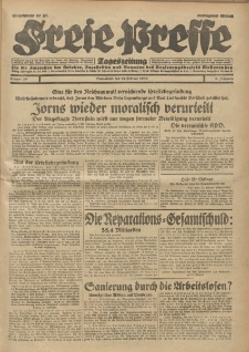 Freie Presse, Nr. 39 Sonnabend 15. Februar 1930 6. Jahrgang