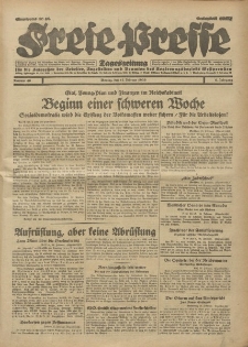 Freie Presse, Nr. 40 Montag 17. Februar 1930 6. Jahrgang