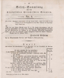 Gesetz-Sammlung für die Königlichen Preussischen Staaten, 2. März 1837, nr. 3.